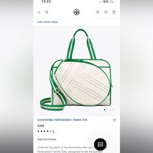 Tory Burch-Tory Sport White Tennis Bag
